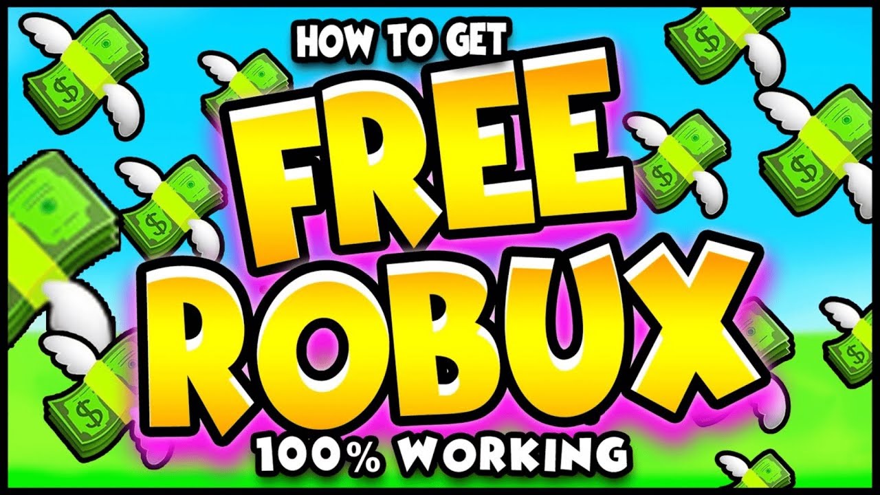 Image of text stating how to get free robux